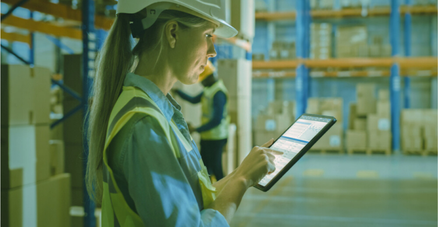 a picker checking orders for omnichannel fulfillment