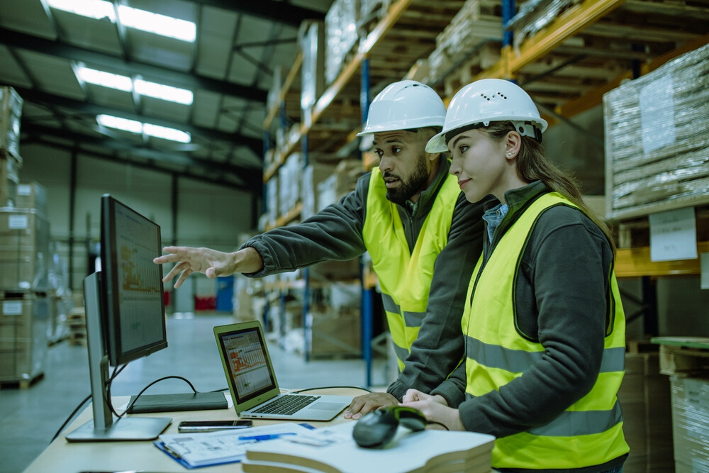 warehouse employees at a baby product & formula fulfillment warehouse