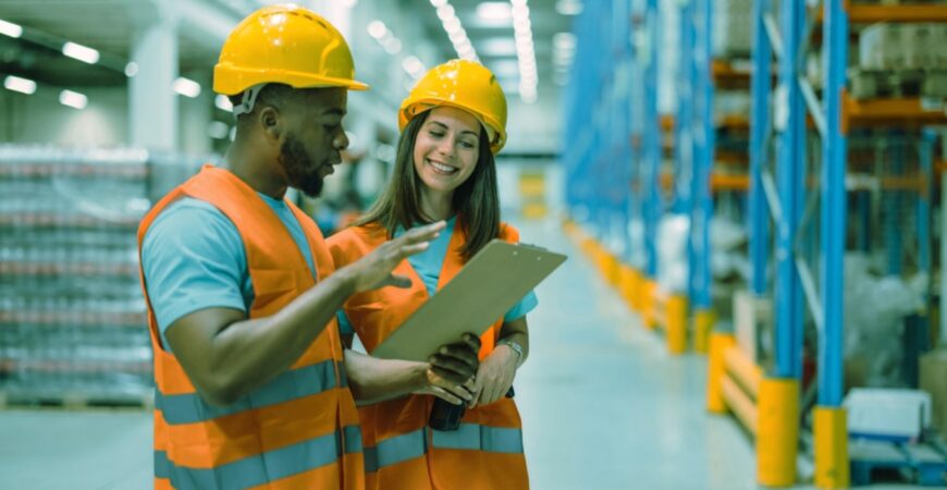 fulfillment center employees managing their inventory