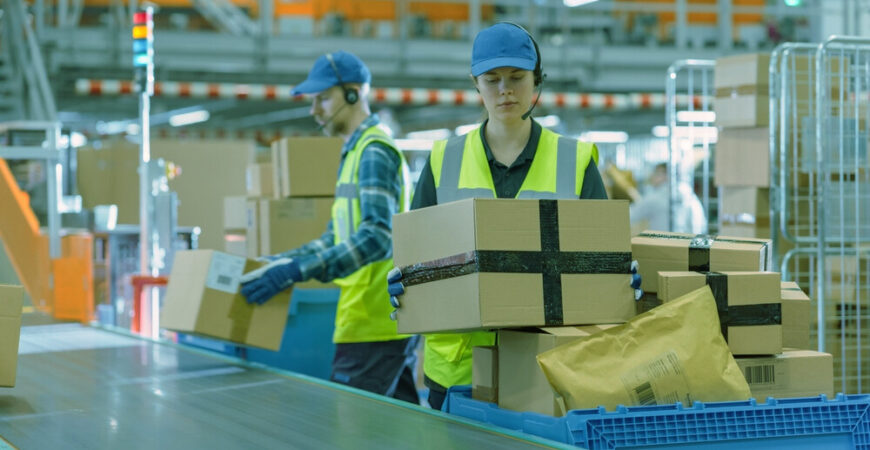 warehouse employee dealing with backorders due to high demand